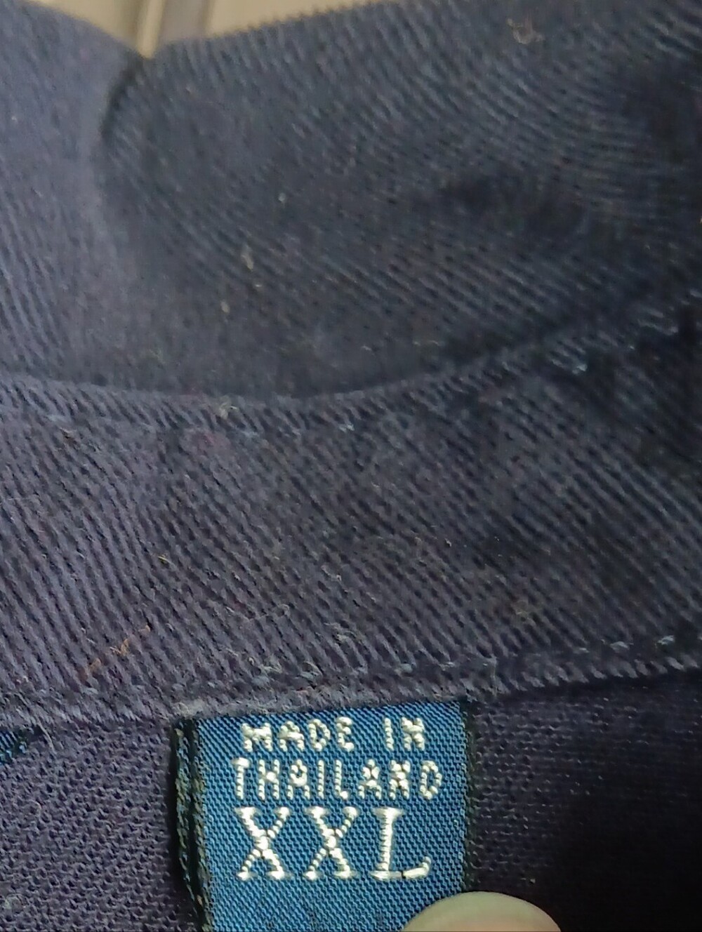 Vintage Polo By Ralph Lauren Navy Blue 100% Cotton Jacket Size XXL - Picture 4 of 9